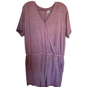 32 DEGREES Women's Soft Comfy Romper Quick Dry Stretch Comfort, red Large